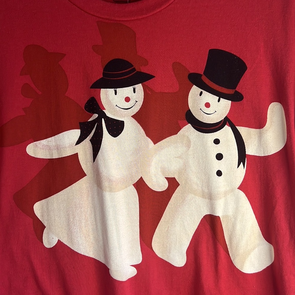 NWT Holiday Size Medium Snowmen Long Sleeve Tee